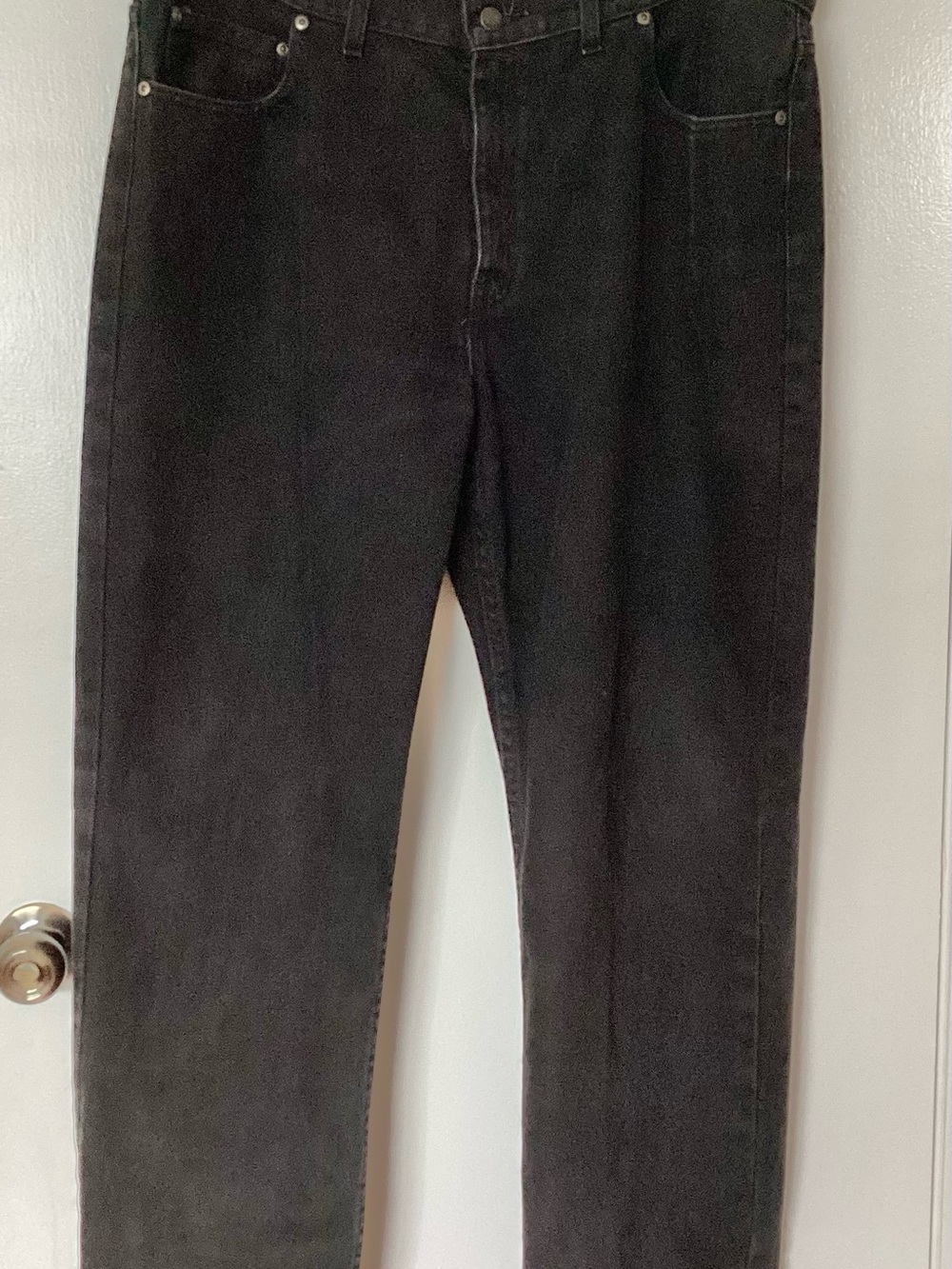 George Relaxed Men's Jeans in Black Size 38x32